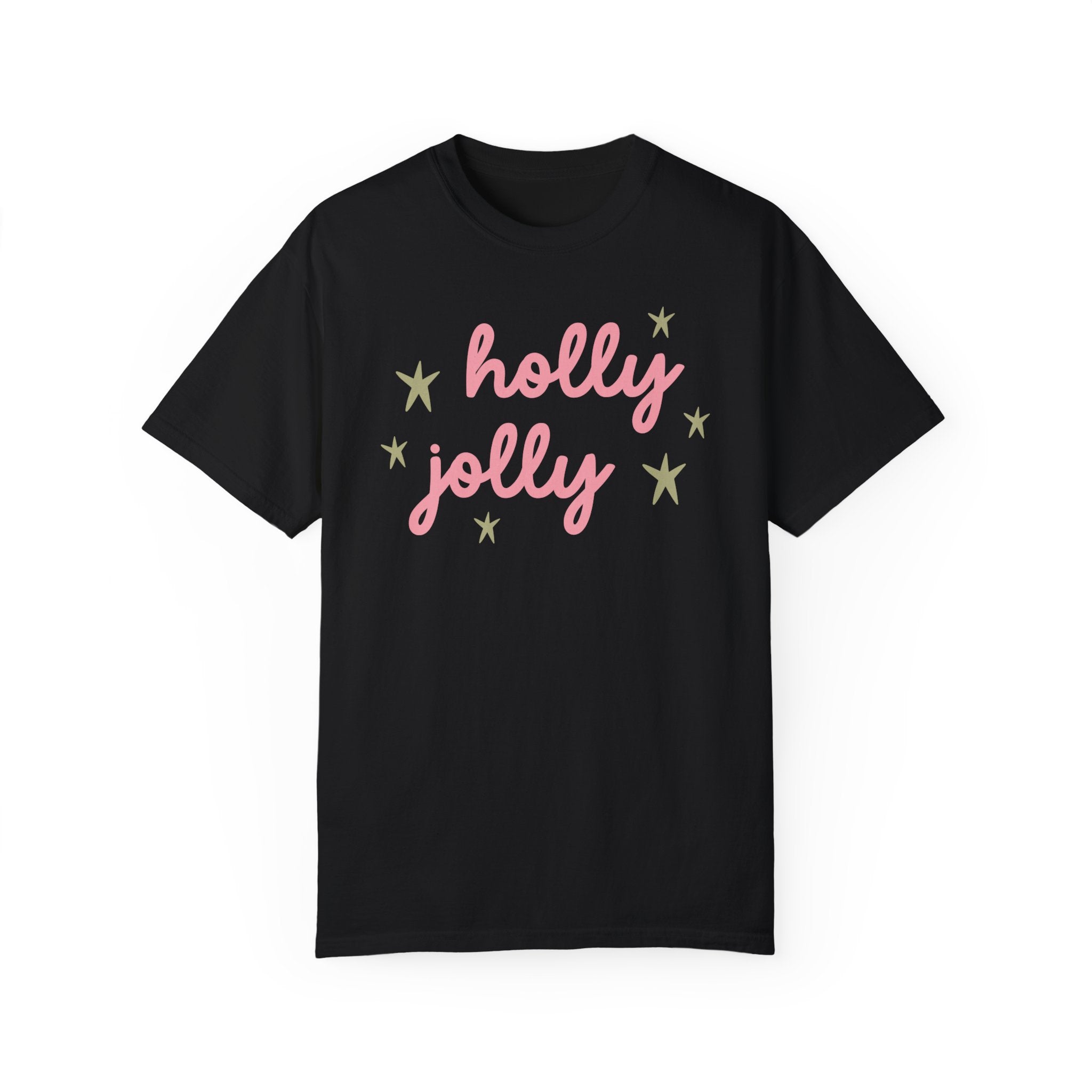 Holly Jolly Christmas Comfort Colors Unisex Garment-Dyed T-shirt