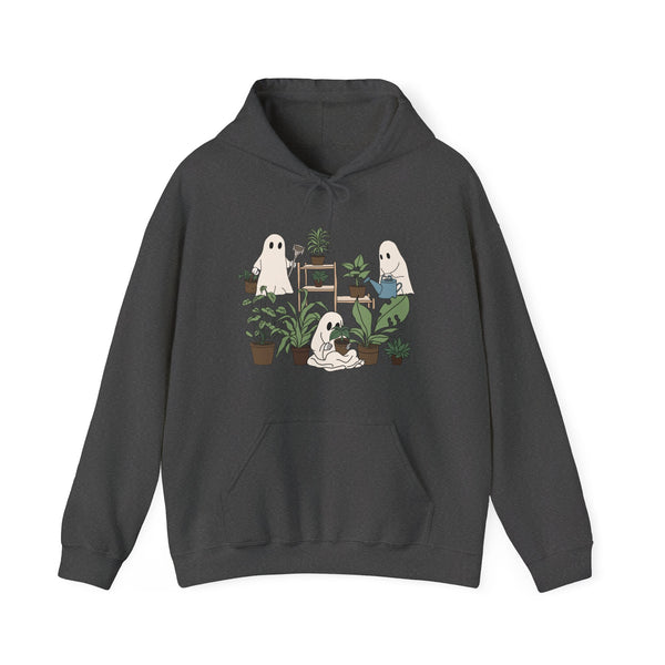 Ghosty Gardeners Halloween Plants Unisex Heavy Blend Hooded Sweatshirt