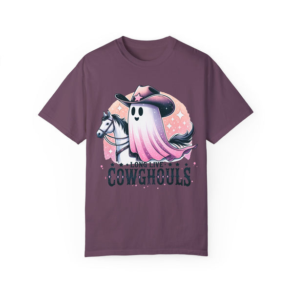 Long Live Cowgirls Ghost Western Halloween Comfort Colors Unisex Garment-Dyed T-shirt