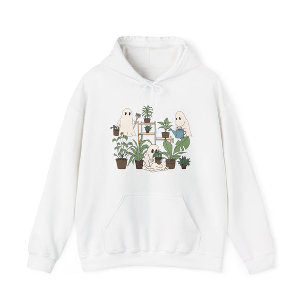 Ghosty Gardeners Halloween Plants Unisex Heavy Blend Hooded Sweatshirt