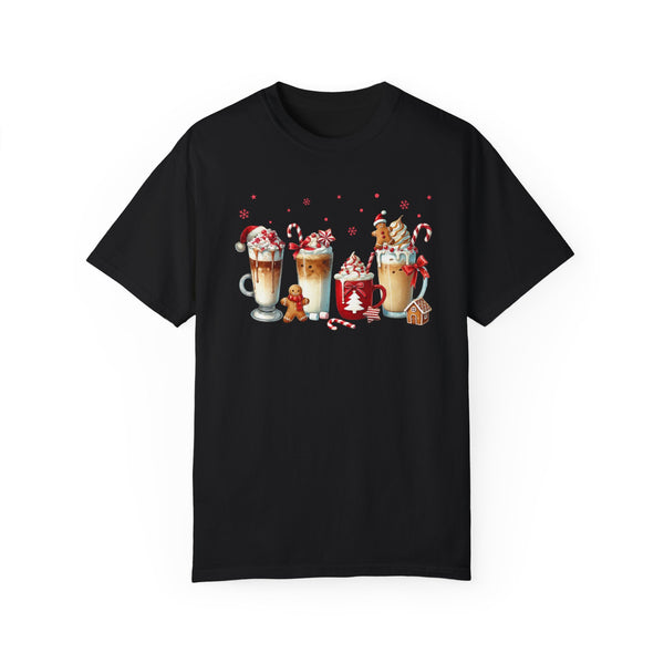 Christmas Coffee Comfort Colors Unisex Garment-Dyed T-shirt