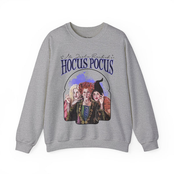 It’s Just a Bunch of Hocus Pocus Halloween Unisex Heavy Blend Crewneck Sweatshirt