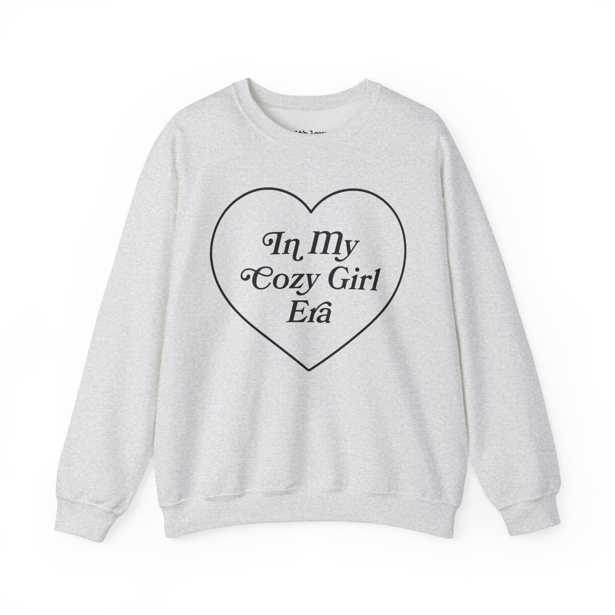 In My Cozy Girl Era Heart Unisex Heavy Blend Crewneck Sweatshirt