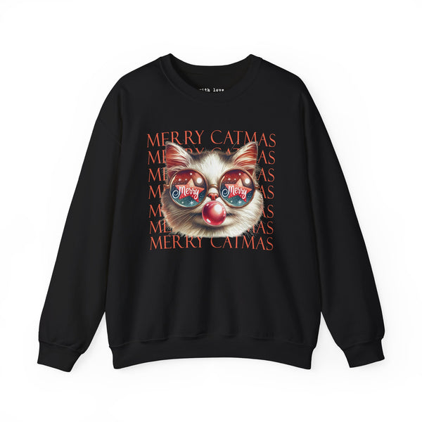 Merry Catmas Christmas Unisex Heavy Blend Crewneck Sweatshirt