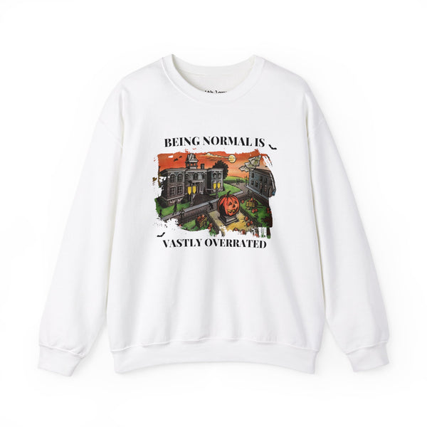 Being Normal is Vastly Overrated Halloween Unisex Heavy Blend Crewneck Sweatshirt