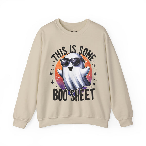 This is Some Boo Sheet Ghost Halloween Unisex Heavy Blend Crewneck Sweatshirt