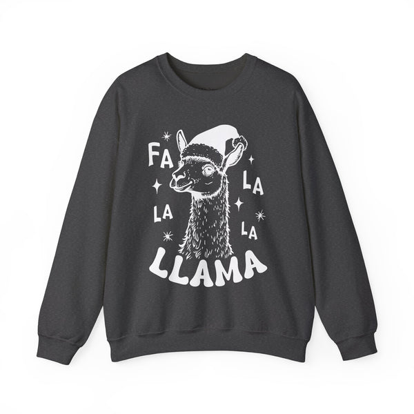 Fa La La Llama Christmas Unisex Heavy Blend Crewneck Sweatshirt