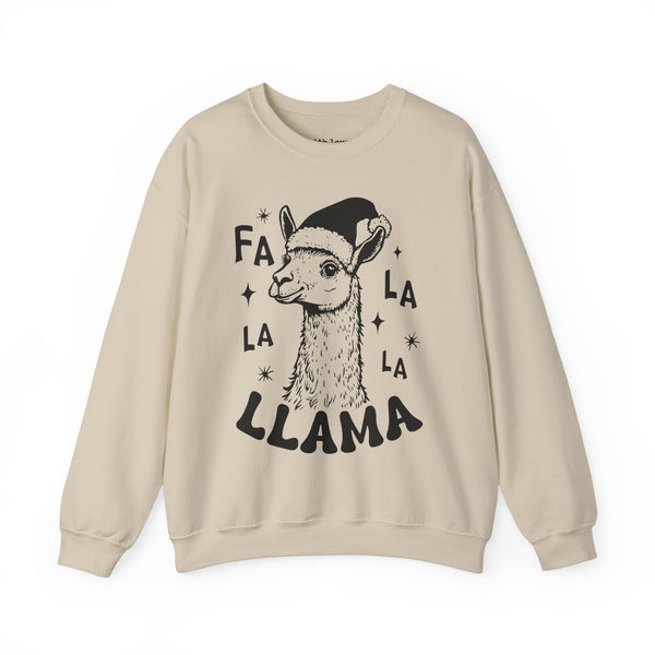 Fa La La Llama Christmas Unisex Heavy Blend Crewneck Sweatshirt