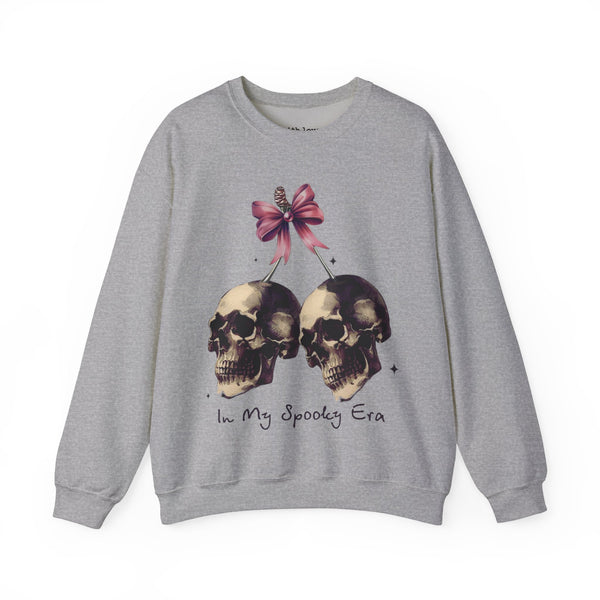 In My Spooky Era Halloween Skulls Bows Unisex Heavy Blend Crewneck Sweatshirt