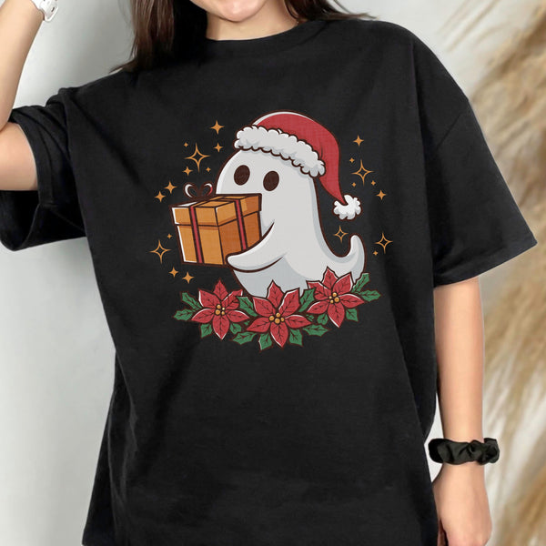 Christmas Ghost Comfort Colors Unisex Garment-Dyed T-shirt