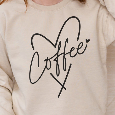 Coffee Love Unisex Heavy Blend Crewneck Sweatshirt