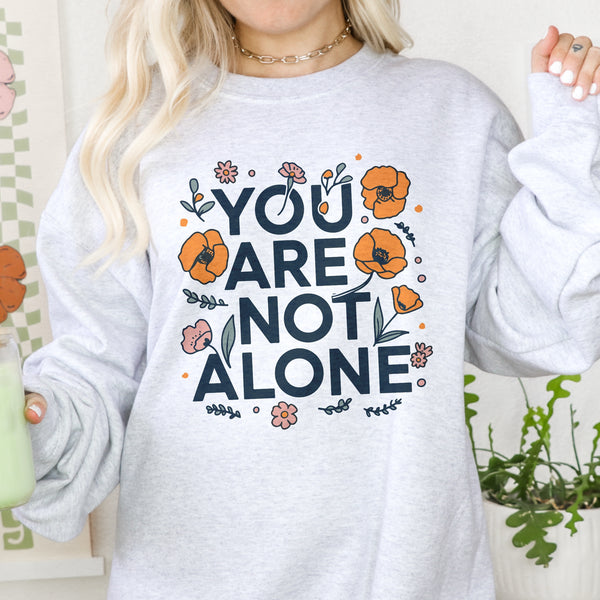 You Are Not Alone Mental Health Unisex Heavy Blend Crewneck Sweatshirt