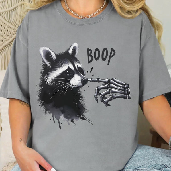 Boop Skeleton Raccoon Comfort Colors Unisex Garment-Dyed T-shirt