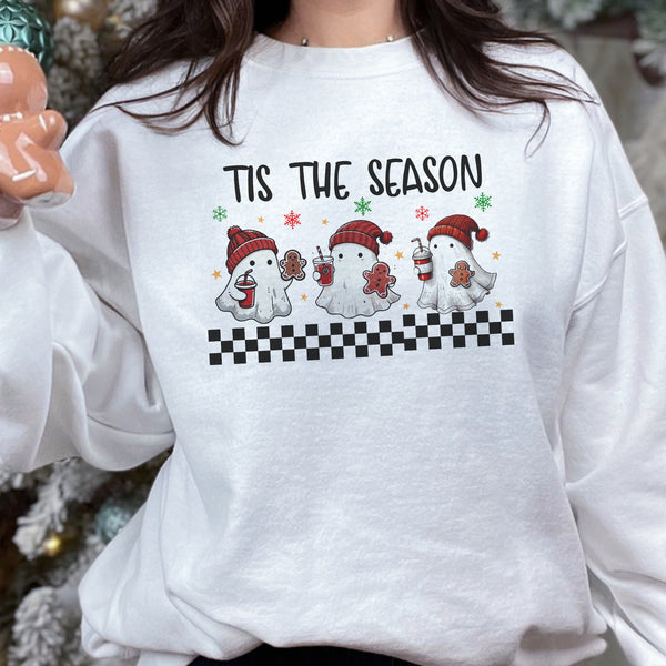 Tis the Season Christmas Ghosts Unisex Heavy Blend Crewneck Sweatshirt