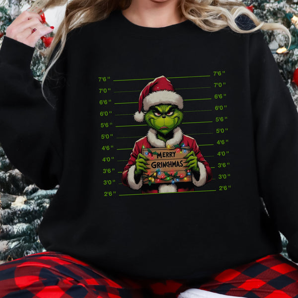 Christmas Mugshot Unisex Heavy Blend Crewneck Sweatshirt