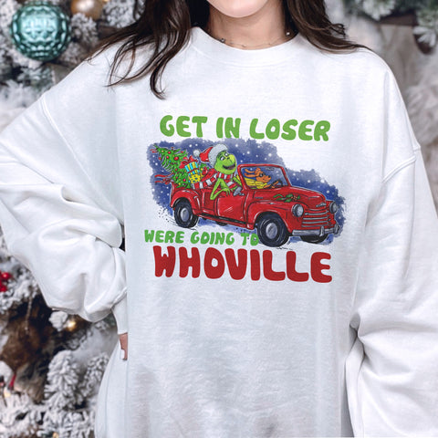 Get in, We’re Going to Whoville Christmas Unisex Heavy Blend Crewneck Sweatshirt