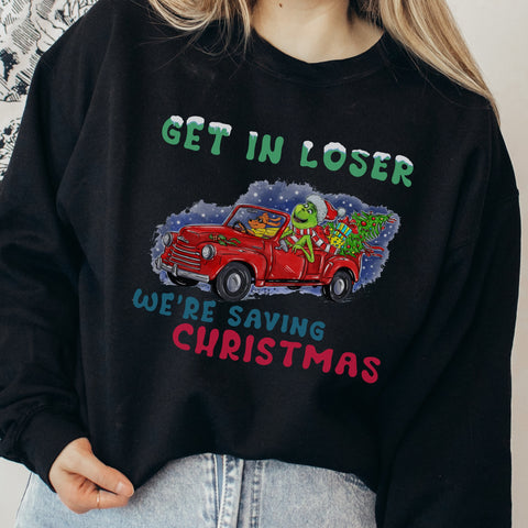 Get in, We’re Saving Christmas Unisex Heavy Blend Crewneck Sweatshirt