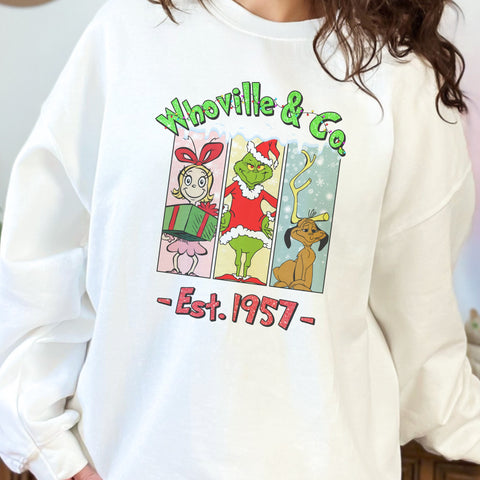 Who Ville and Co. Christmas Unisex Heavy Blend Crewneck Sweatshirt