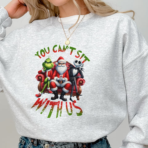 You Can’t Sit With Us Christmas Unisex Heavy Blend Crewneck Sweatshirt