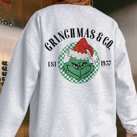 Christmas Green Guy and Co. Unisex Heavy Blend Crewneck Sweatshirt