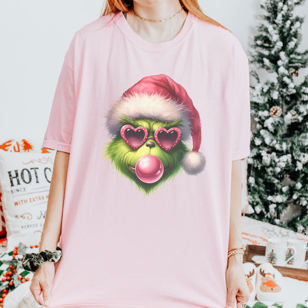 Christmas Bubblegum Comfort Colors Unisex Garment-Dyed T-shirt