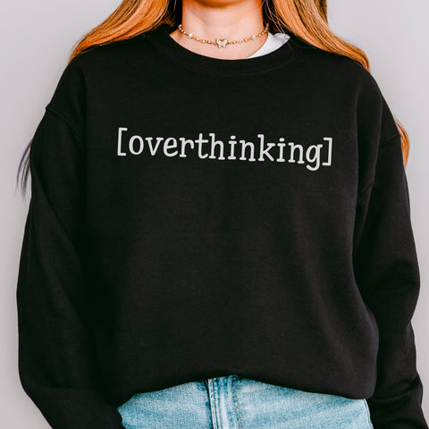 Overthinking Anxious Unisex Heavy Blend Crewneck Sweatshirt