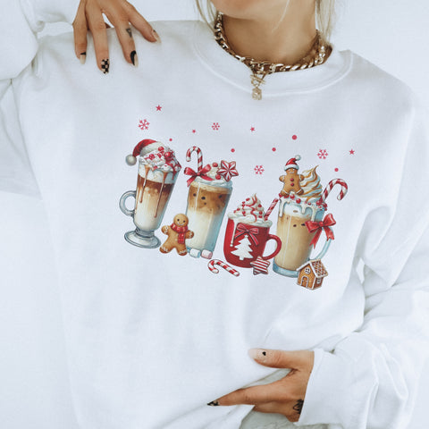 Christmas Coffee Unisex Heavy Blend Crewneck Sweatshirt