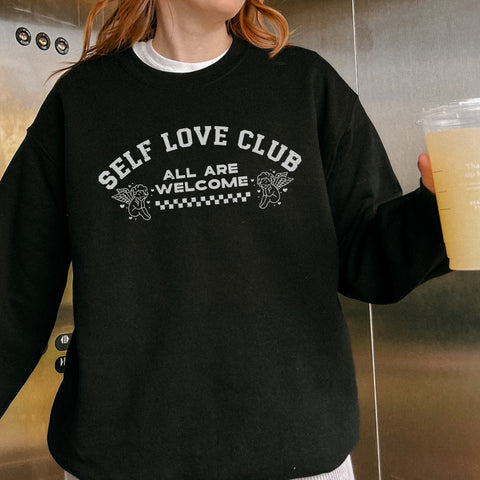 Self Love Club Unisex Heavy Blend Crewneck Sweatshirt