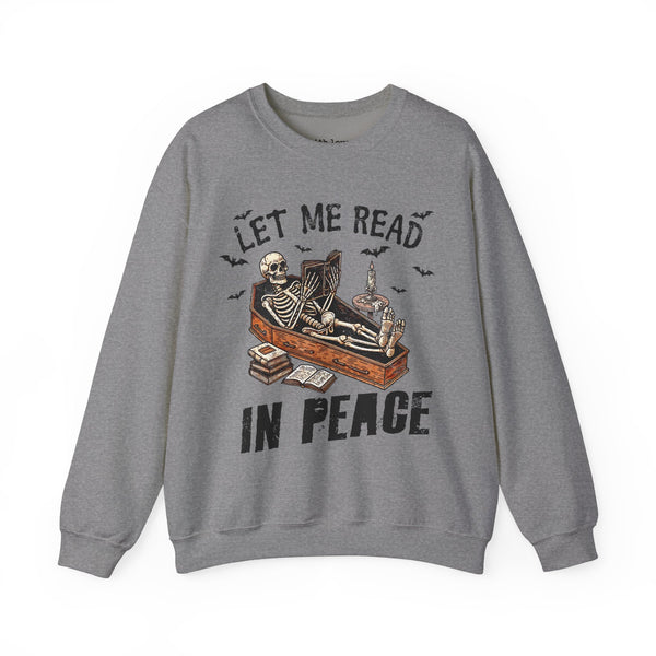 Let Me Read in Peace Unisex Heavy Blend Crewneck Sweatshirt