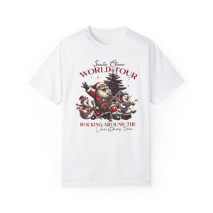 Santa Claus World Tour Christmas Band Comfort Colors Unisex Garment-Dyed T-shirt