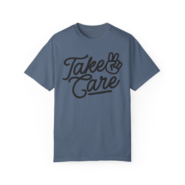 Take Care Grunge Oversized Comfort Colors Unisex Garment-Dyed T-shirt