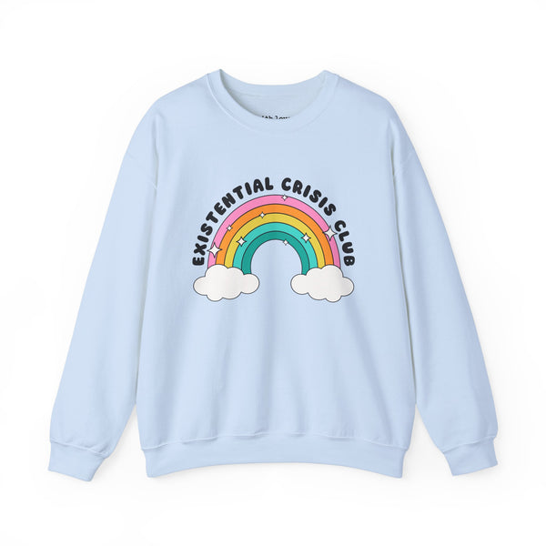 Existential Crisis Club Rainbow Unisex Heavy Blend Crewneck Sweatshirt