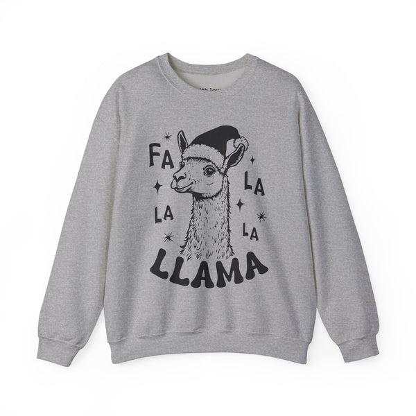 Fa La La Llama Christmas Unisex Heavy Blend Crewneck Sweatshirt