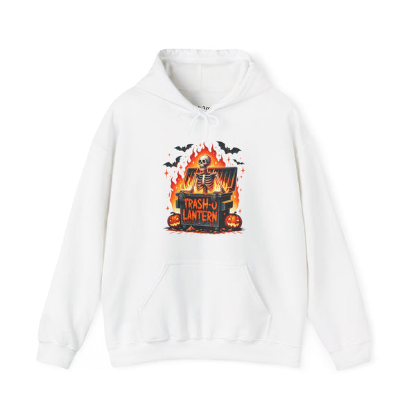 Trash O Lantern Skeleton Halloween Unisex Heavy Blend Hooded Sweatshirt