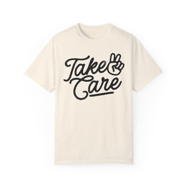 Take Care Grunge Oversized Comfort Colors Unisex Garment-Dyed T-shirt