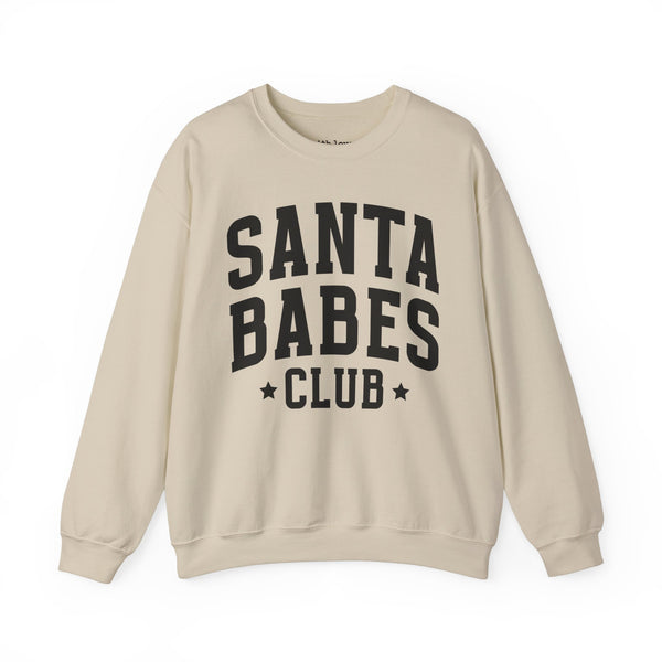 Santa Babes Club Christmas Unisex Heavy Blend Crewneck Sweatshirt