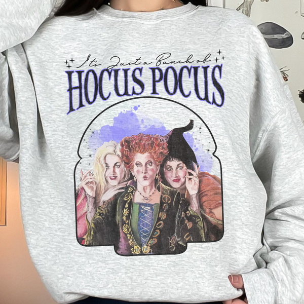 It’s Just a Bunch of Hocus Pocus Halloween Unisex Heavy Blend Crewneck Sweatshirt