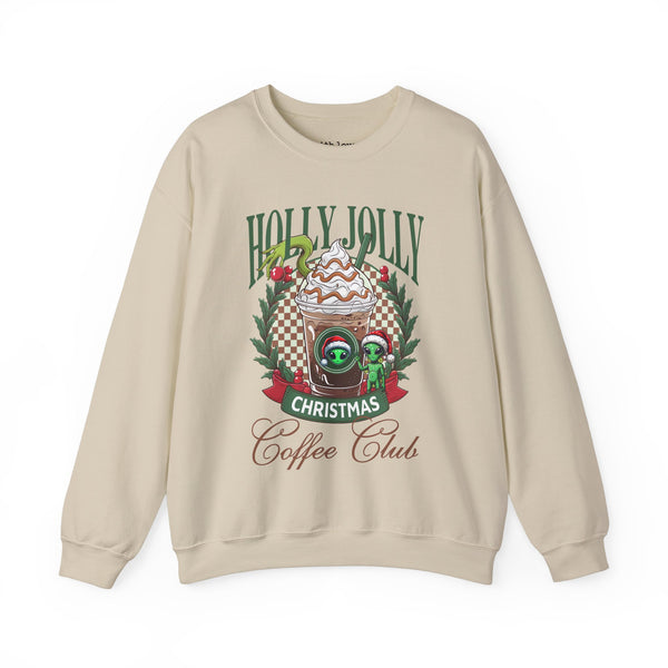 Holly Jolly Coffee Christmas Club Unisex Heavy Blend Crewneck Sweatshirt