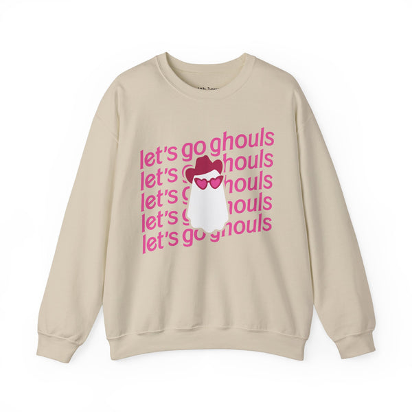 Let’s Go Ghouls Cowgirl Ghost Halloween Unisex Heavy Blend Crewneck Sweatshirt