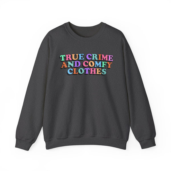 True Crime and Comfy Clothes Unisex Heavy Blend Crewneck Sweatshirt