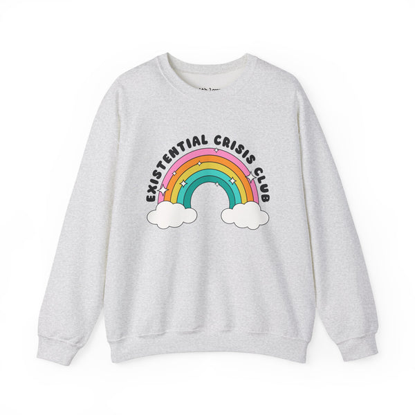 Existential Crisis Club Rainbow Unisex Heavy Blend Crewneck Sweatshirt