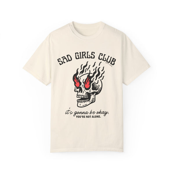 Sad Girls Club Mental Health Comfort Colors Unisex Garment-Dyed T-shirt