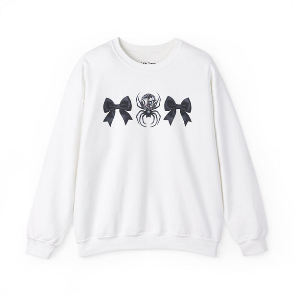 Disco Spider Bows Coquette Halloween Unisex Heavy Blend Crewneck Sweatshirt