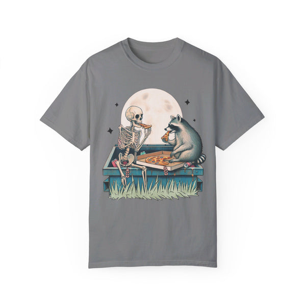 Pizza Raccoon Skeleton Comfort Colors Unisex Garment-Dyed T-shirt