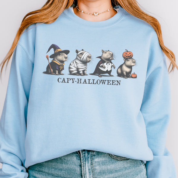 Capy Halloween Capybara Unisex Heavy Blend Crewneck Sweatshirt