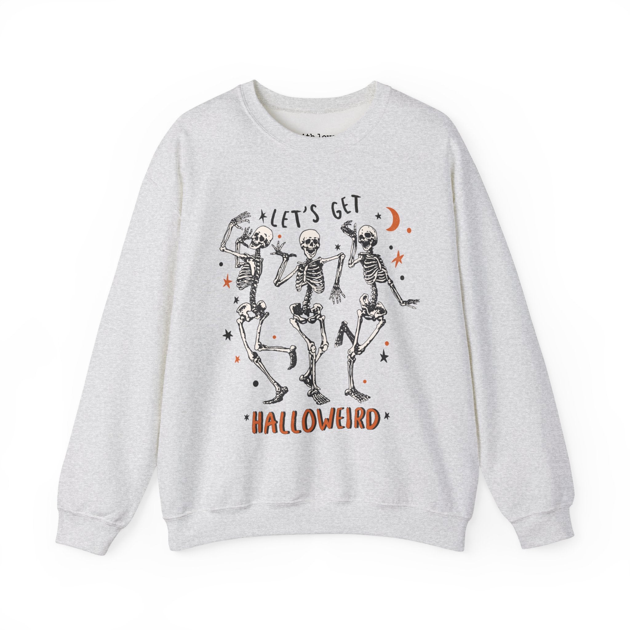 Let’s Get Halloweird Skeleton Halloween Unisex Heavy Blend Crewneck Sweatshirt