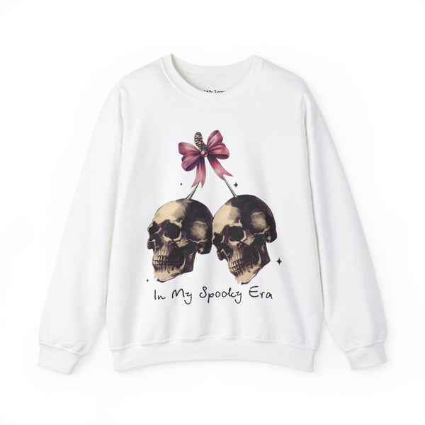 In My Spooky Era Halloween Skulls Bows Unisex Heavy Blend Crewneck Sweatshirt