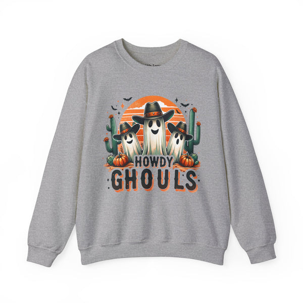 Howdy Ghouls Western Halloween Unisex Heavy Blend Crewneck Sweatshirt