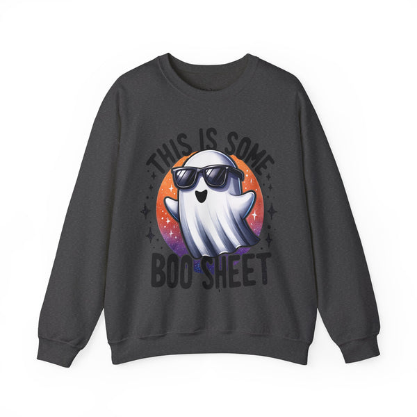 This is Some Boo Sheet Ghost Halloween Unisex Heavy Blend Crewneck Sweatshirt