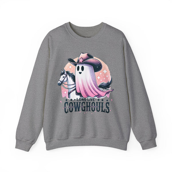 Long Live Cowghouls Halloween Ghost Unisex Heavy Blend Crewneck Sweatshirt